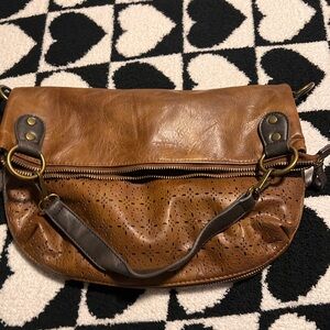 Brown Leather Crossbody Bag